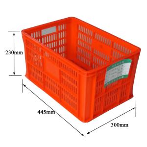 Buy cheap Collapsible Vegetable Stackable Plastic Crate Red Stacking Crates Plastic product