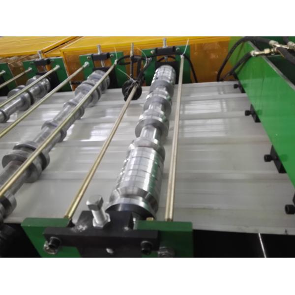 Aluminium Color Coated Metal Roll Forming Machine For Wall And Roof Cladding