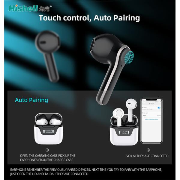 Hifi True Stereo Wireless Earbuds LED Display Wireless Bluetooth Earphones