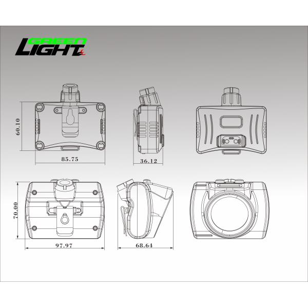 Rubber Coating Process Wire Underground Mining Cap Lamps Support USB Charging