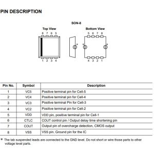 R5434D402AA R5434D 2 Cell Battery Charger IC Power Manager IC