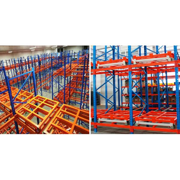 Push Back Pallet Racking High Density Warehouse Storage Racking Push Back Rack