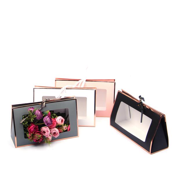 Chocolate Candy Packaging Folding Gift Box , Color Printing Flower Packaging Box