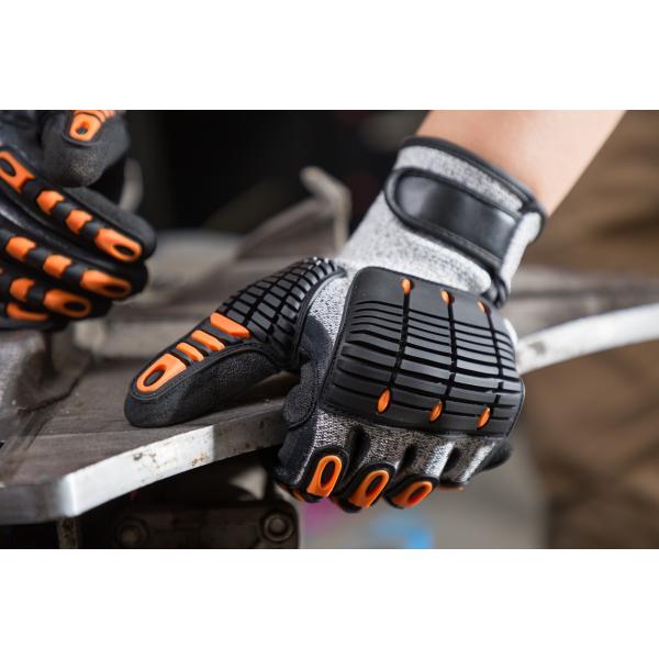 Cut Resistant Mechanics Vibration Protection Gloves For Construction