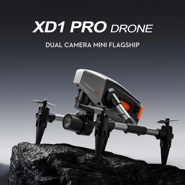 HUGTEC XD1 4k Camera Folding Mini Drone Pro Dual Headless Mode 45 mins Charging Time for Incredible Performance