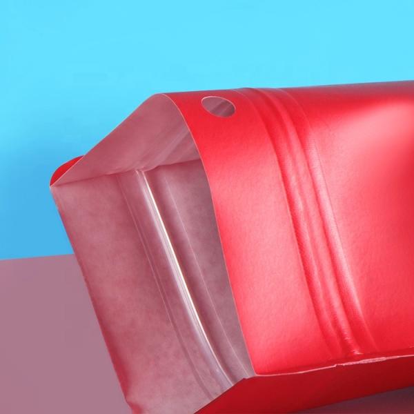 colorful plastic paper bag with zipper food grade paper bag kraft paper bag heat seal