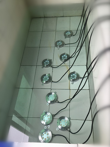 12 Volt LED Underwater Light , Stainless RGB Color Changing LED Pool Light