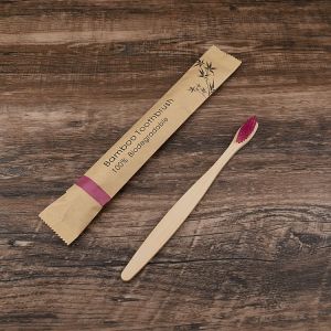 Buy cheap Soft Bamboo Handle Toothbrush Customized Biodegradable Disposable Toothbrush product