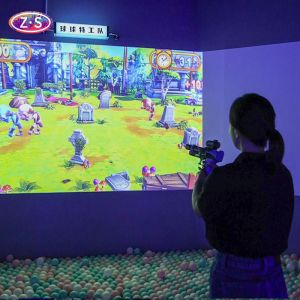 Immersive 3D MultiBall Games Interactive Ball-Throwing Wall Projection Game