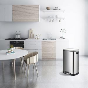Buy cheap Fingerprint Proof 50L Foot Pedal Garbage Bin product