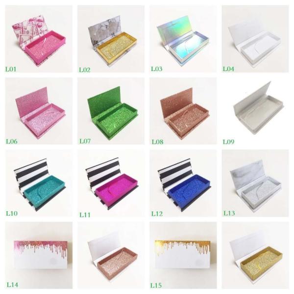Reusable Glitter Paper Lash Packaging Box With Private Label