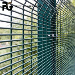 China 358 Prison Double Loop Wire Fence , Clearvu Security Metal Fencing on sale