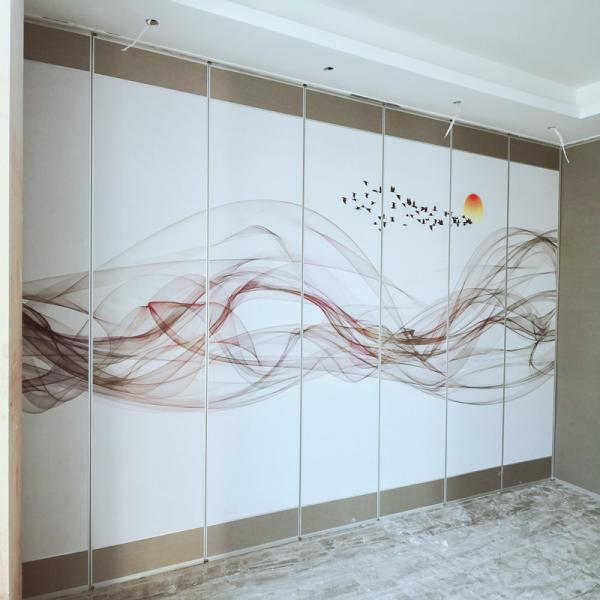 Aluminium Frame Sliding Movable Decorative Mesh Louvered Demountable Partition Wall