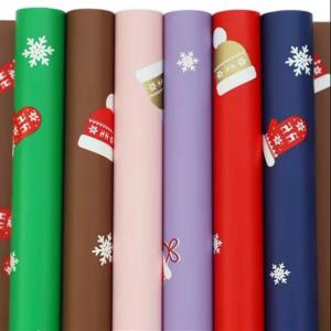 Buy cheap Christmas Gift Flower Wrapping Paper 58cm X 58cm 20 Sheets In Bag product
