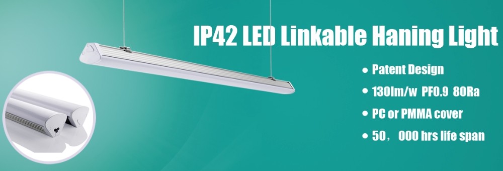 New arrival 4F 40w 2835smd led linear suspension lighting fixture linkable Topsung lighting