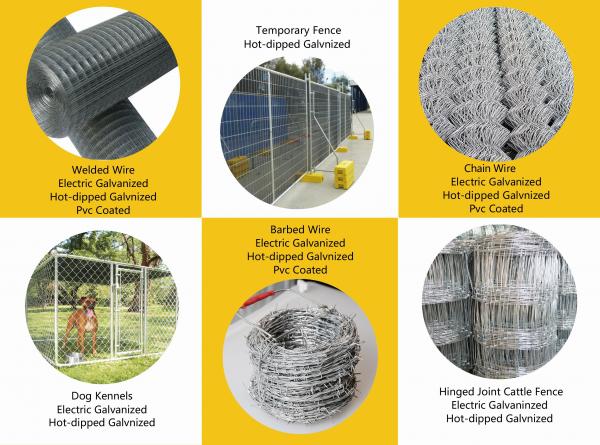 9 Gauge Chain Link Wire Fence , Galvanized 3.15mm Construction Temporary Fence