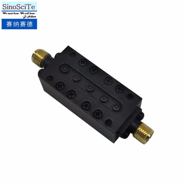 Black Color Microwave Ka Band Filter / RF Bandpass Filter Customized Design