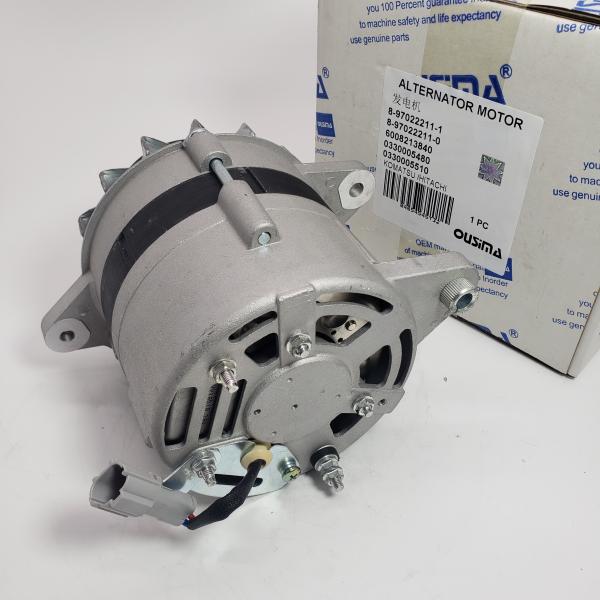 8-97022211-1 8-97022211-0 Excavator Alternator 6008213840 0330005480 0330005510 For KOAMTSU HITACHI SUMITOMO 4BD1