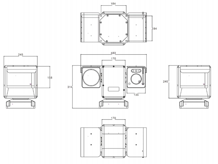 T-Type Multispectral Medium-Load PTZ Camera