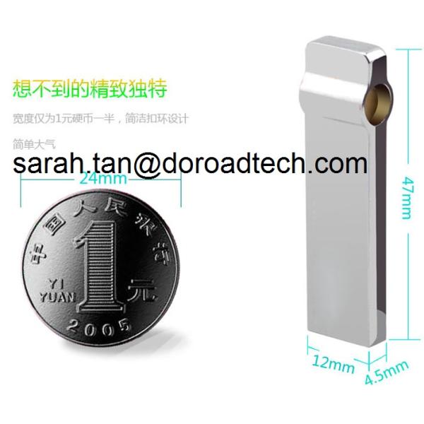 Waterproof Keychain USB Flash Drive, High Quality Cheap Metal USB Sticks