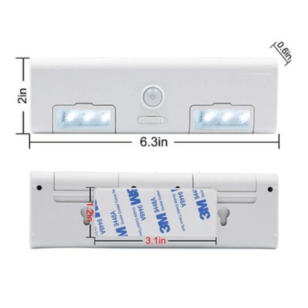 Bar Type 0.8W 450mA Cordless Under Cabinet Light / Battery Operated Sensor Night Light