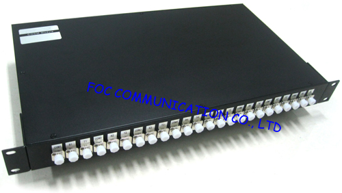 Rack Mount Wavelength Division Fiber Optic Multiplexer 1310 / 1550nm , High Channel Isolation