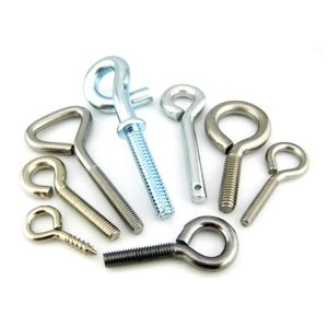 Aluminium Closed Eye Screws Black Oxide Finish Closed Screw Hook