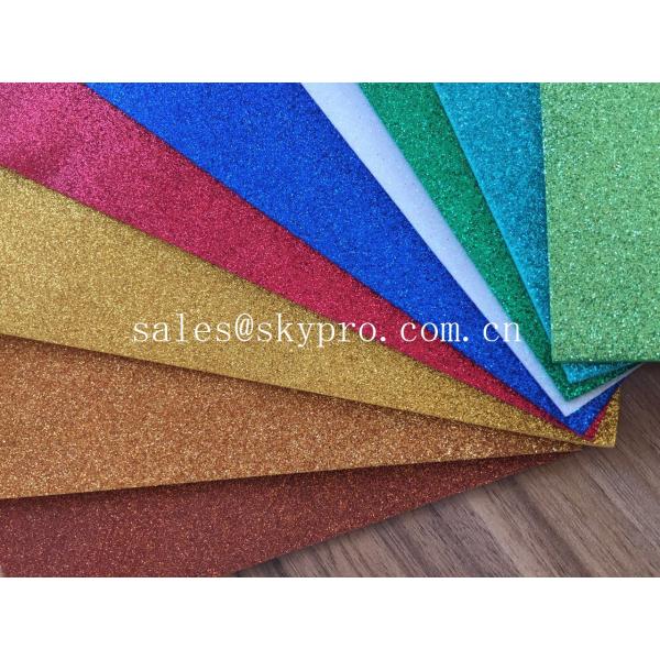 Color Glitter Adhesive EVA Glitter Foam Sheet for Screen Printing Ethylene Vinyl Acetate Sheet
