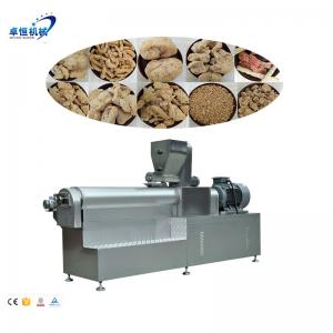 China Double Screw Extruder Soya Chunks Protein Bar Sticks Production Line with 35kw Power on sale