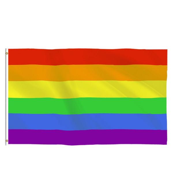 Gay Pride 3x5 Rainbow Flag Super Polyester Fabric For Outdoor Activities