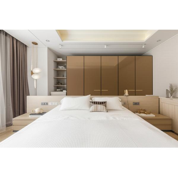 Contemporary Shaker Style Laminate Wardrobe Doors Custom Sized Anti Moisture