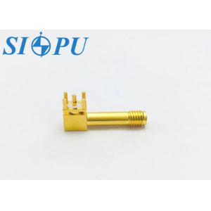 Buy cheap SMA Female RF Connector, Right Angle, PCB Mount Microstrip, Solder Type product