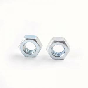 China Din934 Carbon Steel Hex Nuts Metric Thread Zinc Plated Hexagon Head Nuts Steel Fastener on sale