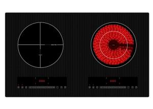 Buy cheap 4.4kw Two Zone Slide Touch Infrared Ceramic Induction Stove product
