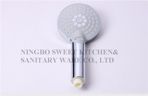 Classic model ABS material swtich-on chrome plating shower head hand shower rain shower sanitary ware accessories