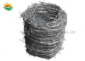 Buy cheap Hot Dipped Galvanized Barbed Wire 12 14 16 Gauge Weather Resistant product