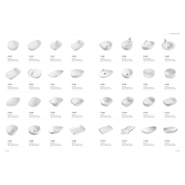 Sanitary Ware Countertop Ceramic Bathroom Vanity Vessel Sinks White For Hotel