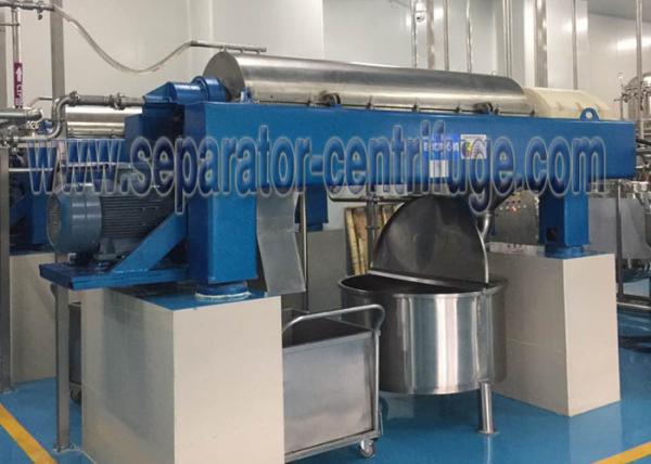Cashew Peel Processing Decanter Centrifuge Horizontal Structure Low Noise