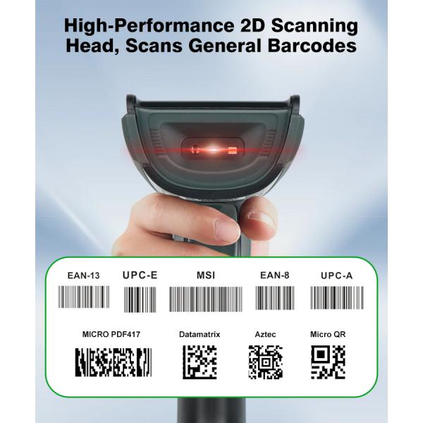 Luckydoor Pos Scanners Qr Code Scanner with Usb Cable 2d Barcode Scanner for Pos Systems
