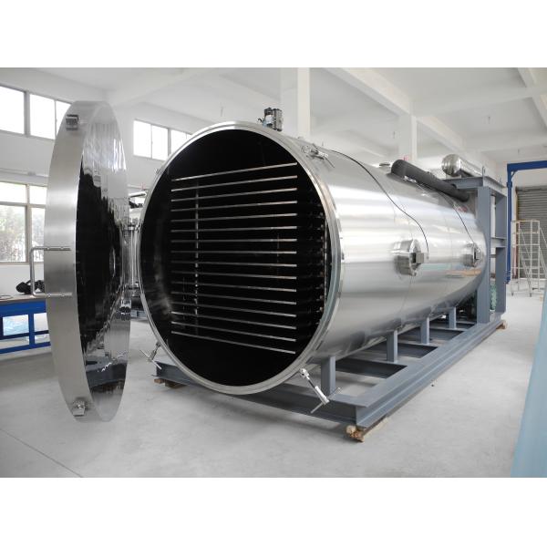 500Kgs Per Batch Large Capacity Industrial Freeze Dry Machine Horizontal Cylinder Type CE Approved