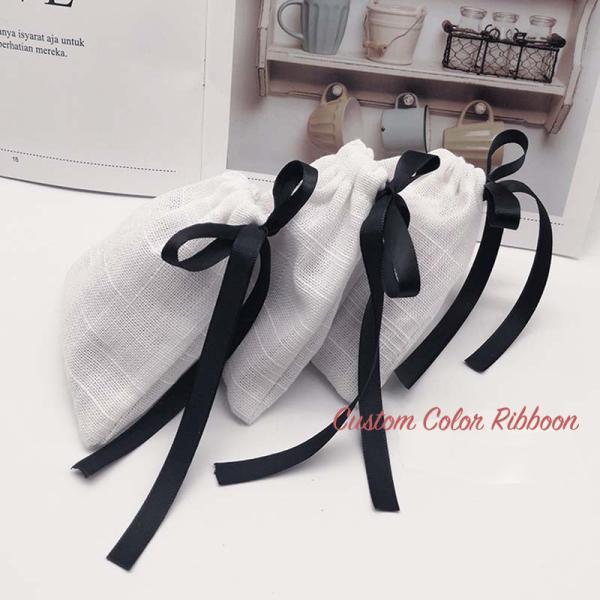 Eco Friendly Cloth Dust Drawstring Pouch Bag With Custom