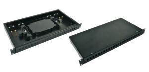 Buy cheap 19 '' 1U Height ODF Optical Distribution Frame Ethernet Distribution Panel product