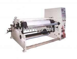 Buy cheap Automatic Single Shaft Rewinding Cutting Machine Adhesive Tape Roll Making Machine 1300mm product