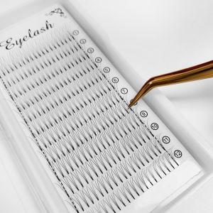 Buy cheap 100% Handmade Premade Fans Lashes , Natural Premade Russian Volume Lashes product