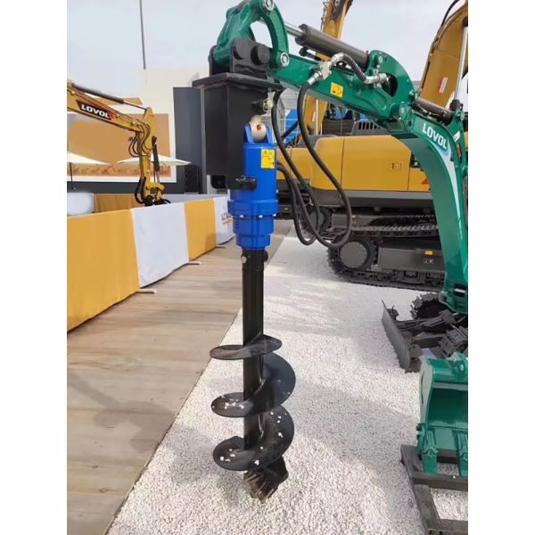 Customized Auger Boring Machine 8 Ton Rotary Drill 100% Hydraulic Excavator Attachment Earth Auger Drive for Construction Machinery Ground Screw