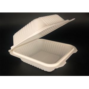 Wheat straw pulp based biodegradable disposable fast food packaging box