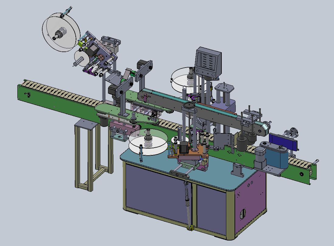 Glass Versatility Tabletop Round Bottle Labeler High Efficiency