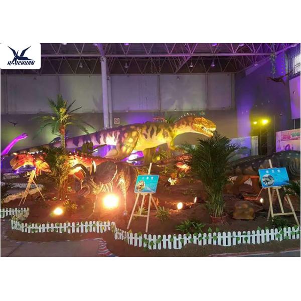 Indoor Shopping Mall Realistic Dinosaur Models Decoration / Full Size Animal Models