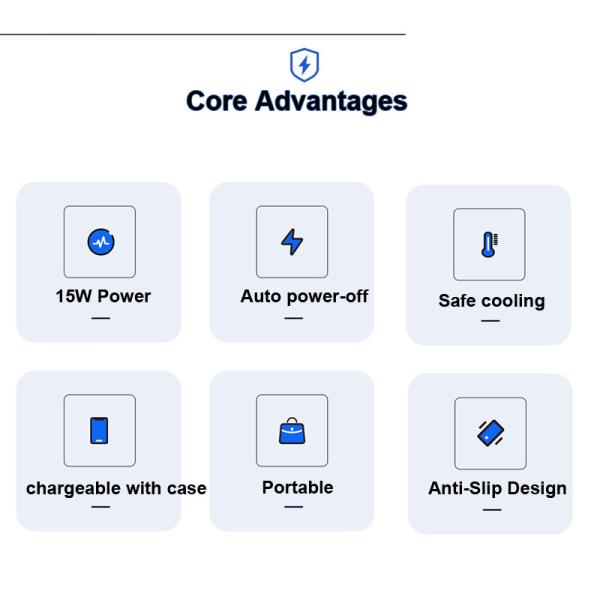 Type C Quick Wireless Charger With Cable Qi Enabled Charging Pad