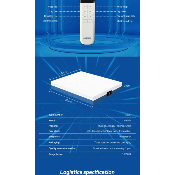 Electric Lift Bed Intelligent Bed Multifunctional Home Care Bed Automatic Removable Assisted Standing Backrest E200H